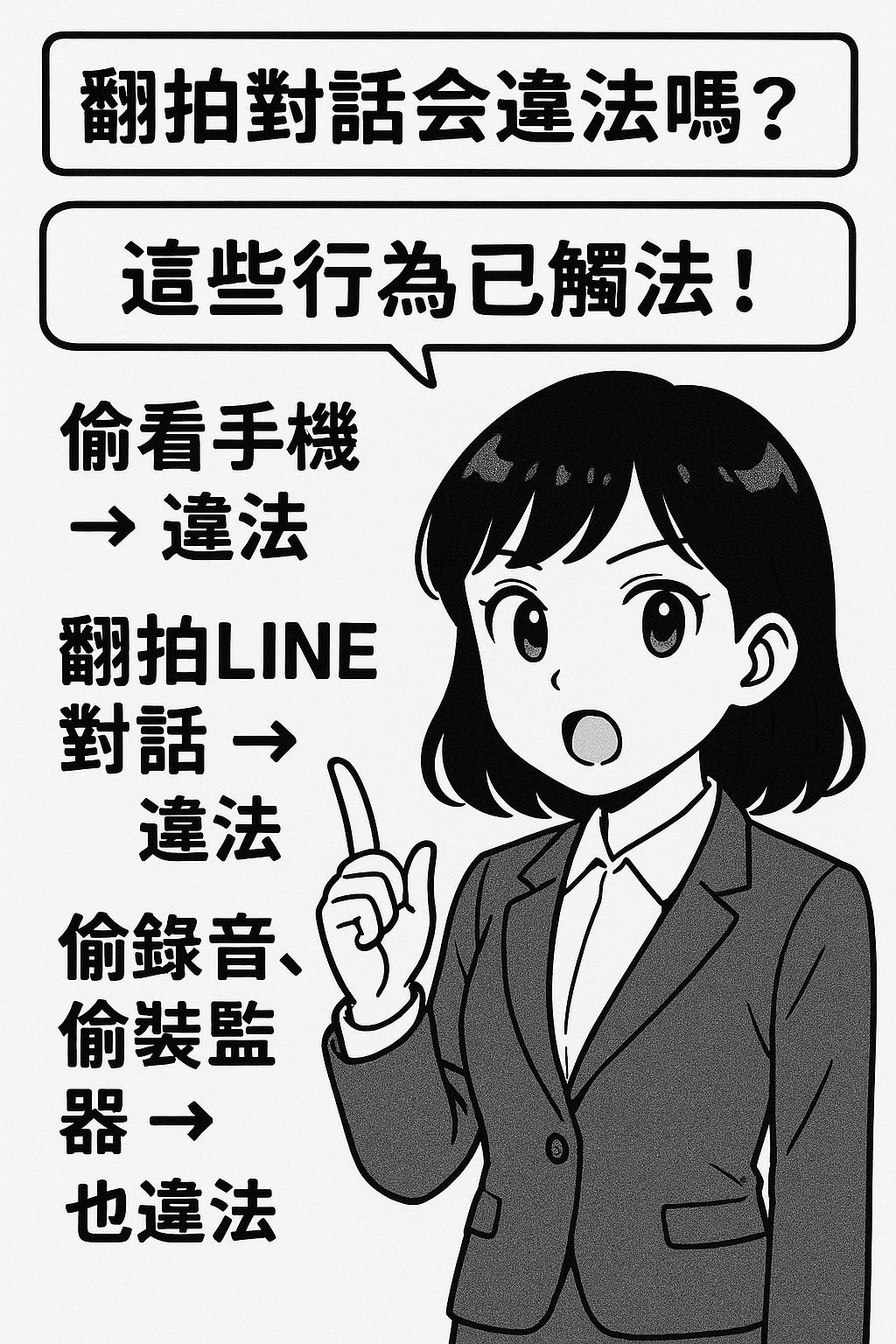 翻拍對話會違法嗎？這些行為已觸法！