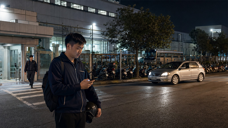 工業區輪班與夜間行蹤