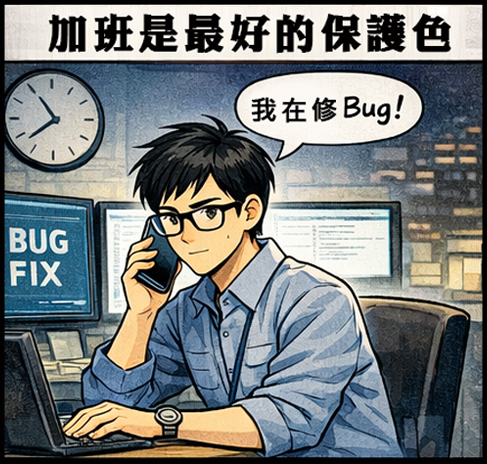 「加班」是最好的保護色