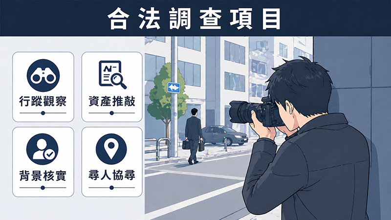 徵信社可以查什麼？