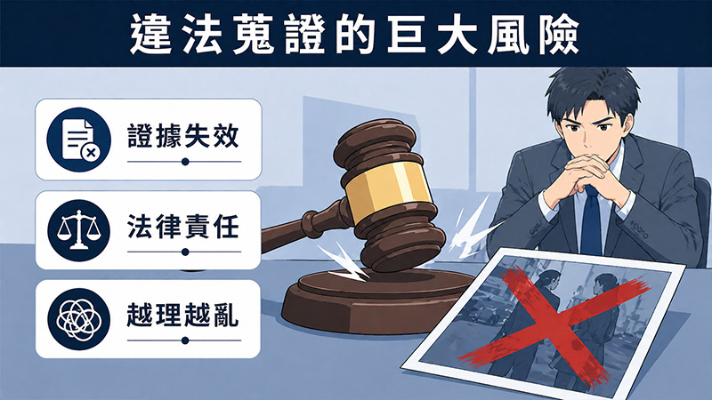 為什麼違法蒐證反而會害到自己？