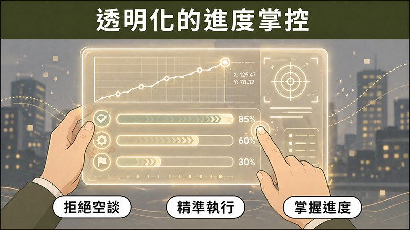 透明化的進度掌控