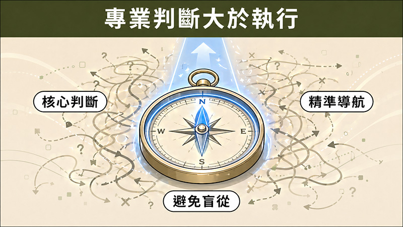 專業判斷大於執行
