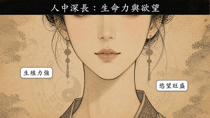 人中深長的女人