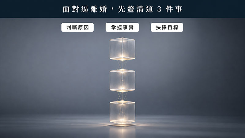面對丈夫逼離婚,妻子先釐清這 3 件事