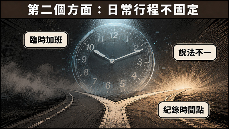 第二個方面：日常行程