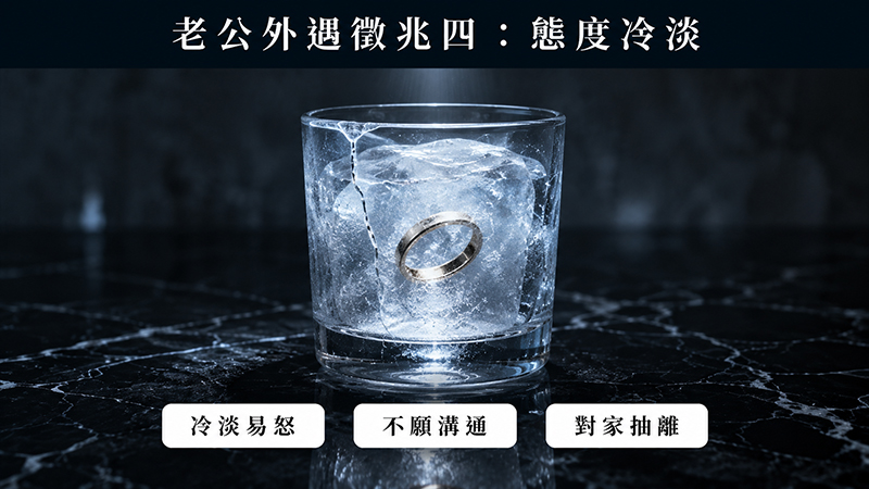 老公外遇常見徵兆四:態度變冷淡,情緒變得不耐煩