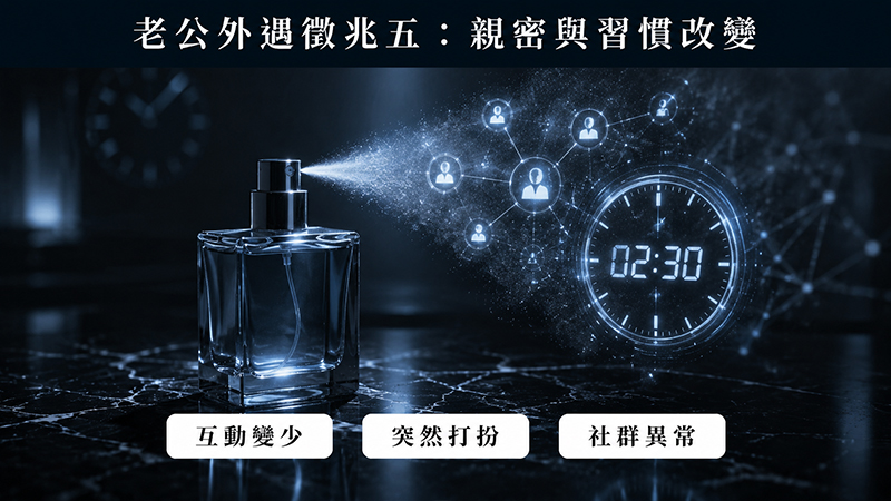 老公外遇常見徵兆五:親密關係、外表與生活習慣突然改變