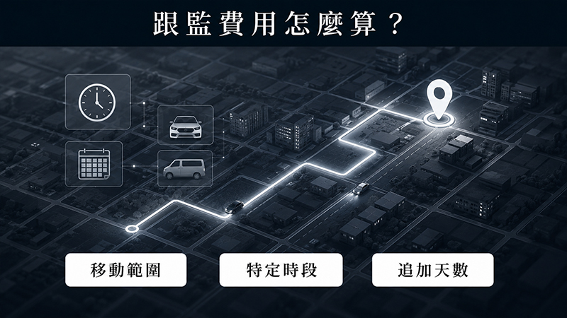 跟監費用怎麼算?