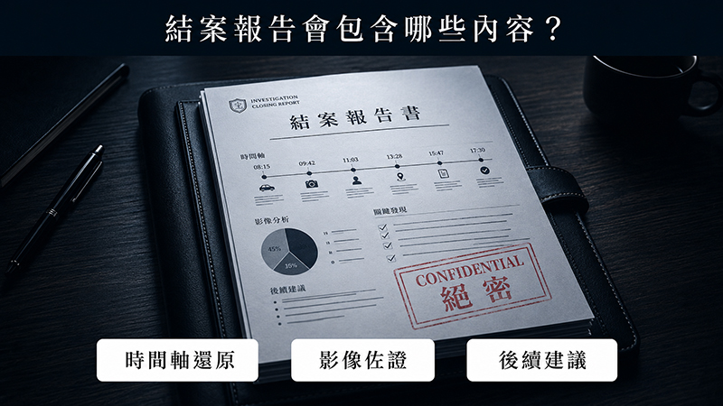 結案報告會包含哪些內容?