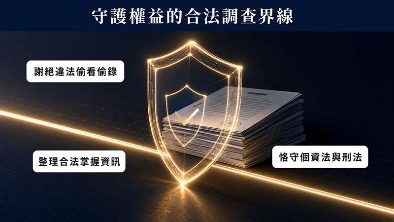 婚前徵信要注意哪些合法界線?