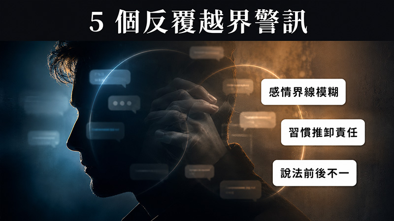 慣性出軌男人常見的 5 個反覆越界警訊