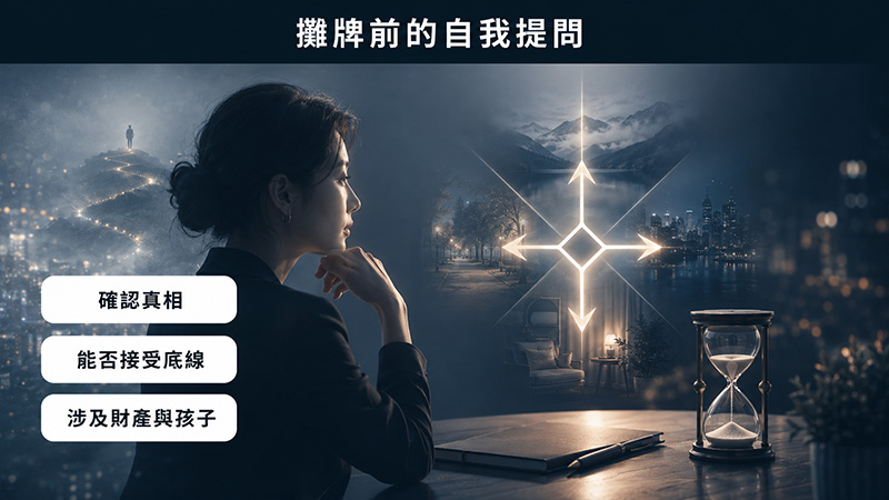 攤牌前,先想清楚你想達到什麼目的