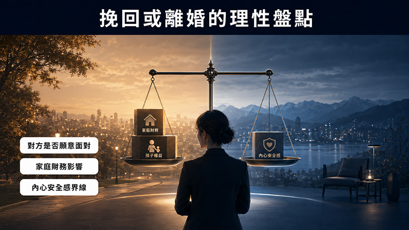 老公外遇後要挽回還是離婚?先看這幾件事