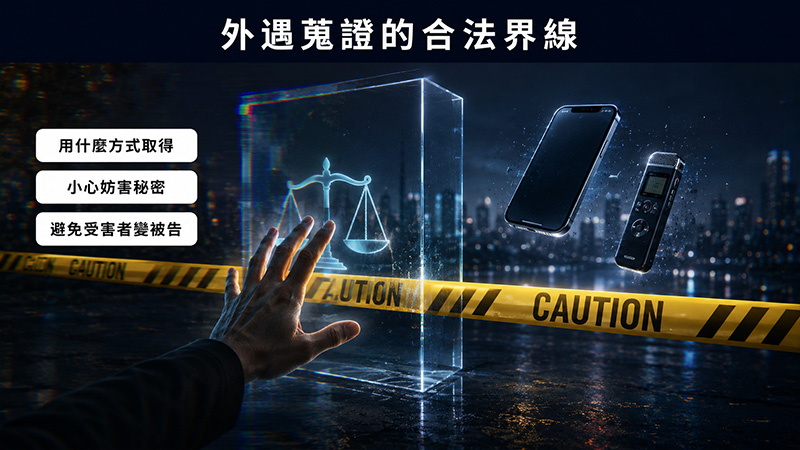 外遇蒐證與抓姦,可以了解,但不要自己亂做