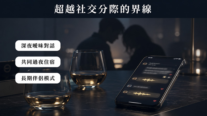 哪些行為可能被法院認為逾越一般社交分際?