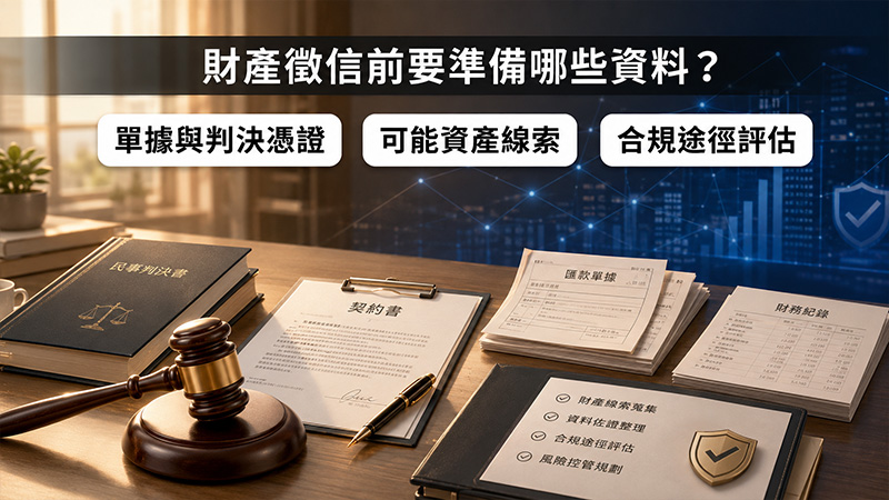 財產徵信前要準備哪些資料?