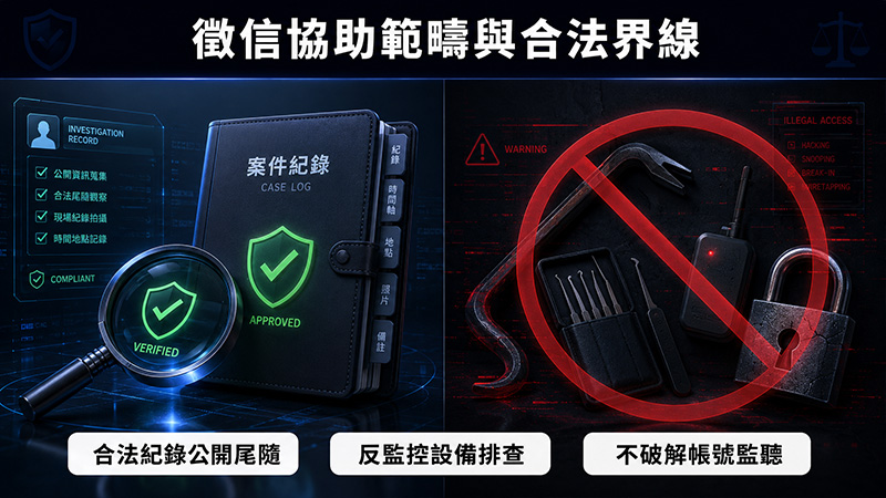 徵信社可以協助什麼?哪些事情不能做?