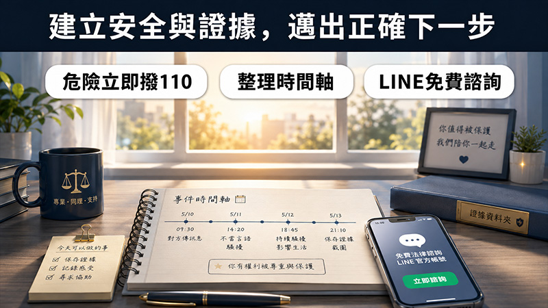 面對騷擾,先建立安全與證據,再決定下一步