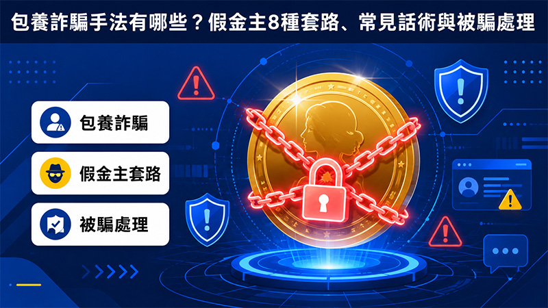 包養詐騙手法有哪些?假金主8種套路、常見話術與被騙處理