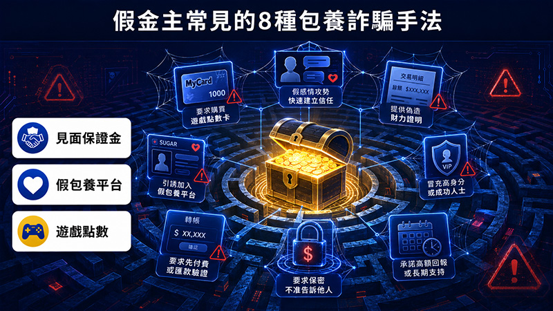 假金主常見的8種包養詐騙手法