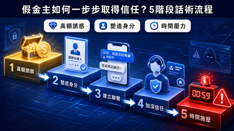 假金主如何一步步取得信任?5階段話術流程