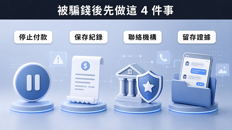 網路交友已經被騙錢,先做這4件事