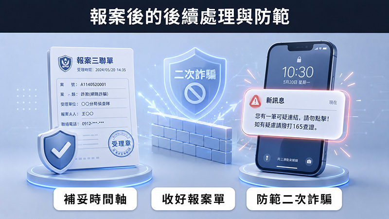 報案後還要做什麼?新訊息、新付款要求都不要直接刪掉