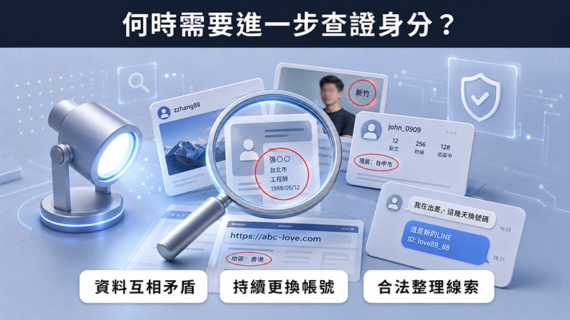 報案後,哪些情況才值得進一步查網友身分?