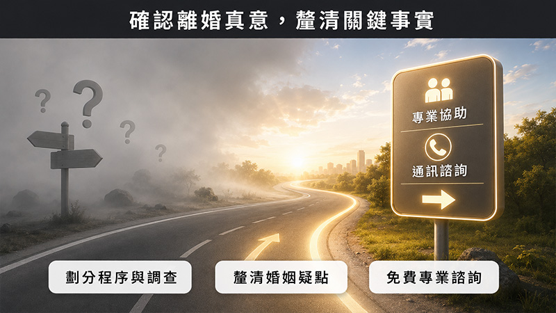離婚證人的重點,不是找人簽名,而是確認雙方離婚真意