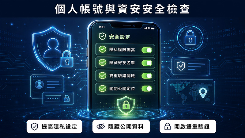 證據保存後，再做這 4 項帳號與個資安全檢查