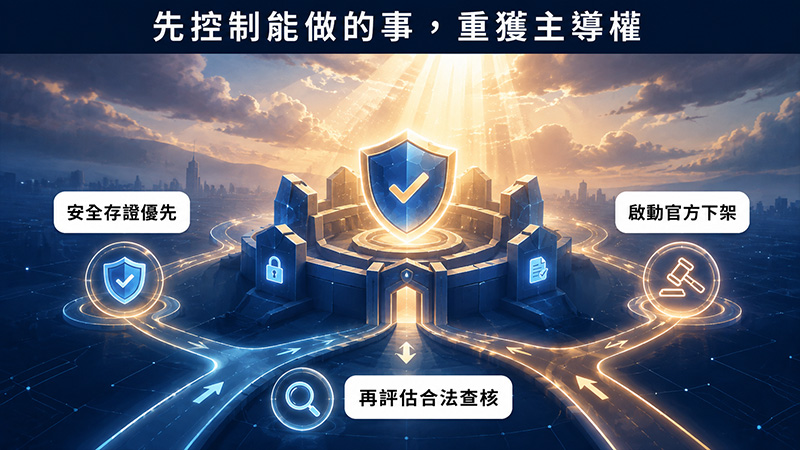 私密照被威脅時，先把能控制的事情做完
