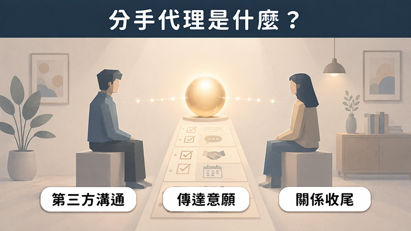 分手代理是什麼?第三方介入重點在溝通與收尾