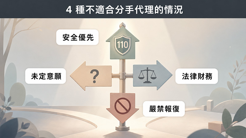 哪些情況不適合分手代理?4 種狀況要先分流