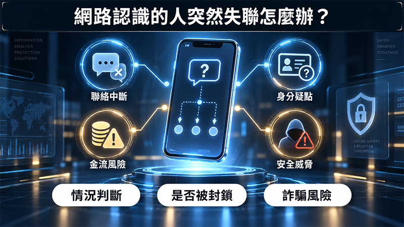 網路認識的人突然失聯怎麼辦?4 種情況判斷是否被封鎖或遭詐騙
