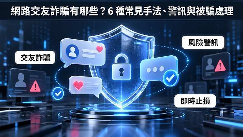 網路交友詐騙有哪些?6 種常見手法、警訊與被騙處理