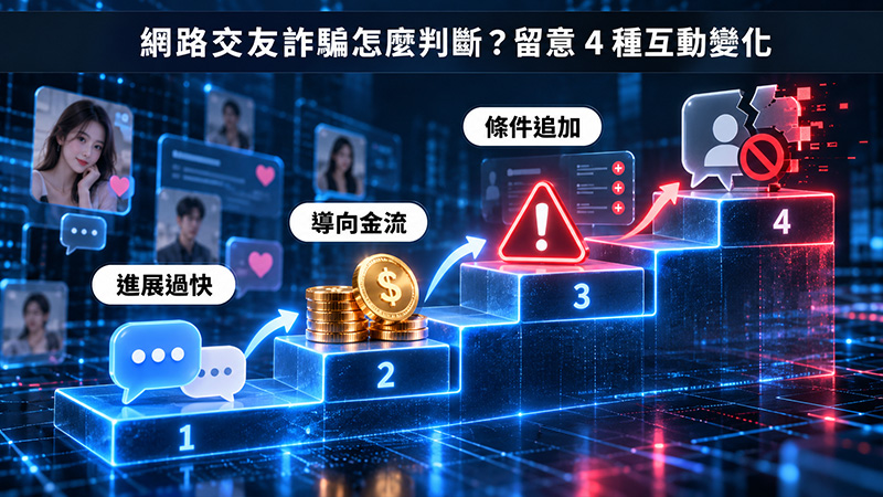 網路交友詐騙怎麼判斷?留意 4 種互動變化