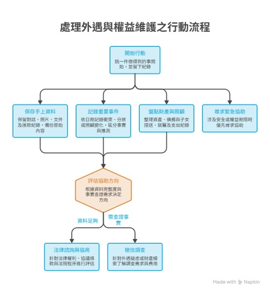 離婚前可以做的事情 準備離婚前可採取的行動