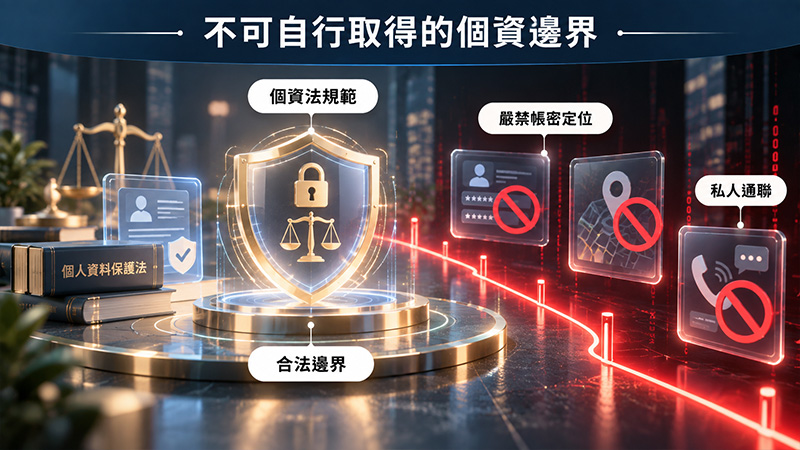 哪些資料不應為了尋人而自行取得?