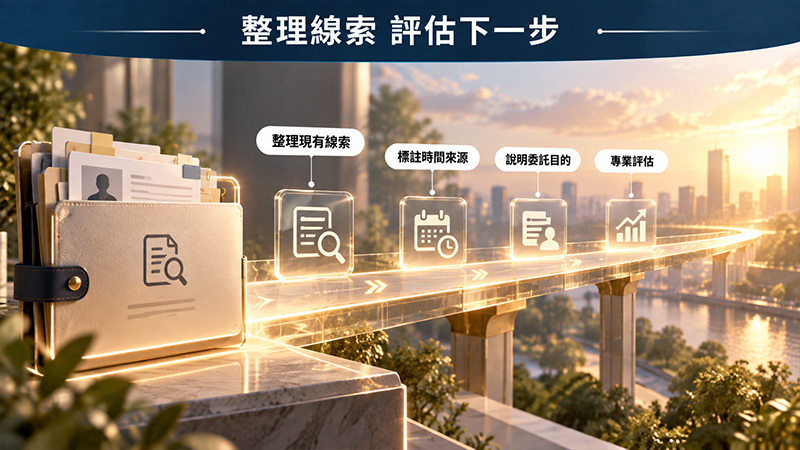 把尋人資料整理清楚,再評估下一步