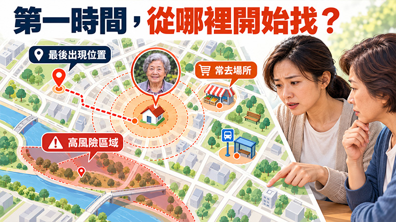 第一時間去哪裡找？從最後位置、常去場所與高風險區域確認